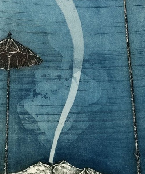 Paysage aux parasols, 1981